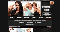 Desktop Screenshot of dominant-girls.com