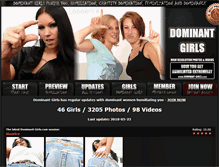 Tablet Screenshot of dominant-girls.com